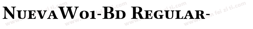 NuevaW01-Bd Regular字体转换